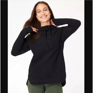 SWEATY BETTY Escape Luxe Hoodie Sweatshirt Small Black NEW
